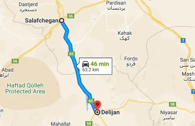 امداد خودرو جاده سلفچگان دلیجان